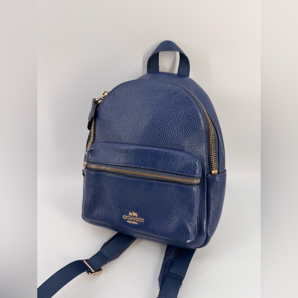 Coach Blue Leather Womens Backpack